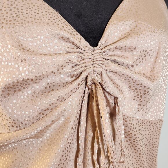 EMMA & MICHELE Satin Leopard Print Slip Midi Dress, Size Medium - Picture 11 of 11